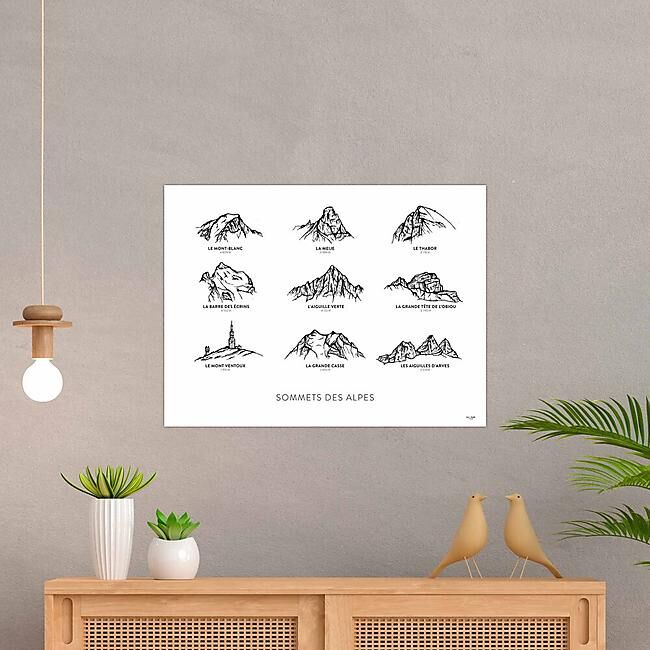 TOILE SOMMETS DES ALPES