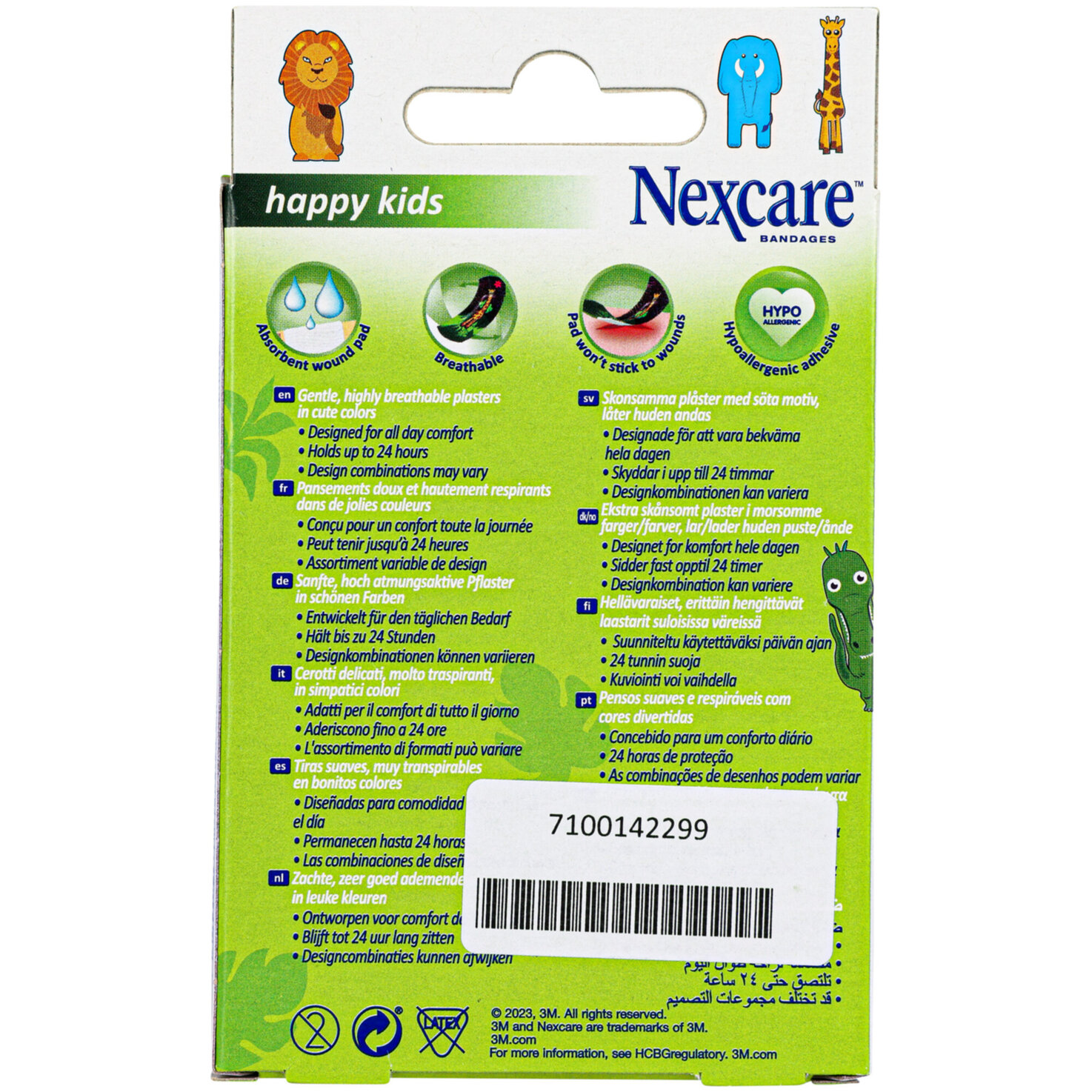 Nexcare Pflaster Kids Tiere 20 Stück