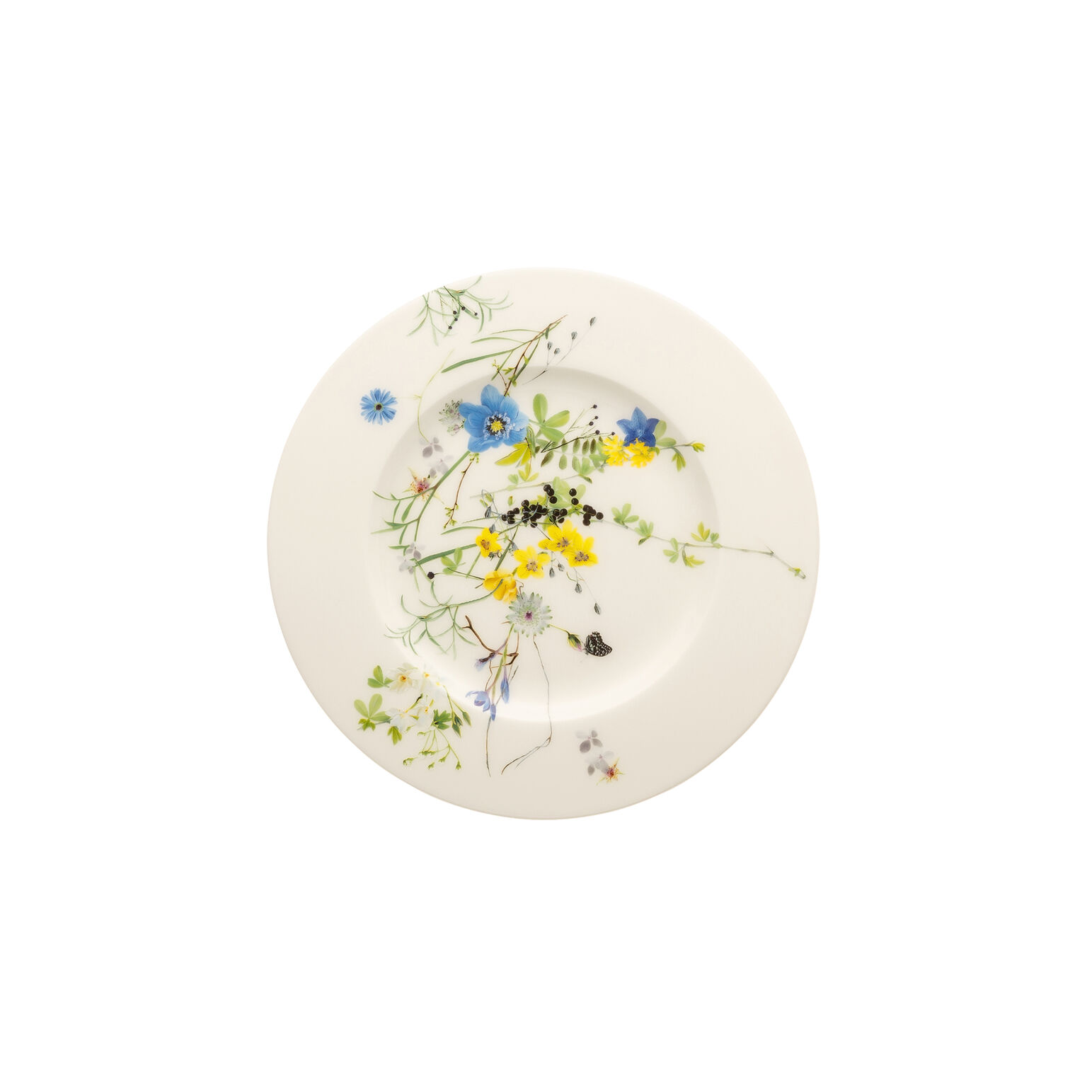 Brillance Bone China Fleurs des Alpes Frühstücksteller 19 cm Fahne