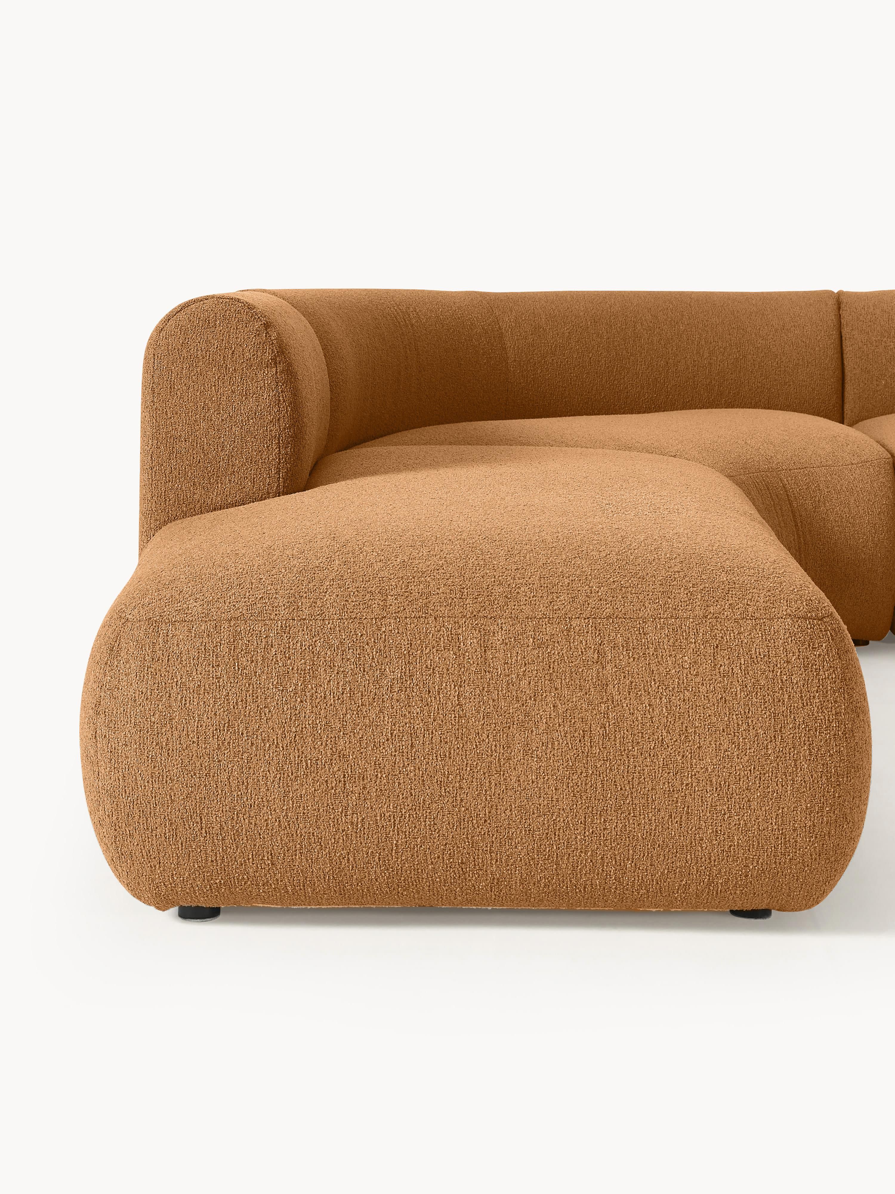 Modulaire bouclé hoekbank Sofia (4-zits)