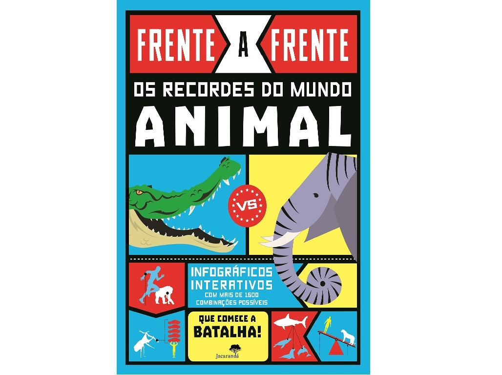 LIVRO FRENTE A FRENTE OS RECORDES DO MUNDO ANIMAL