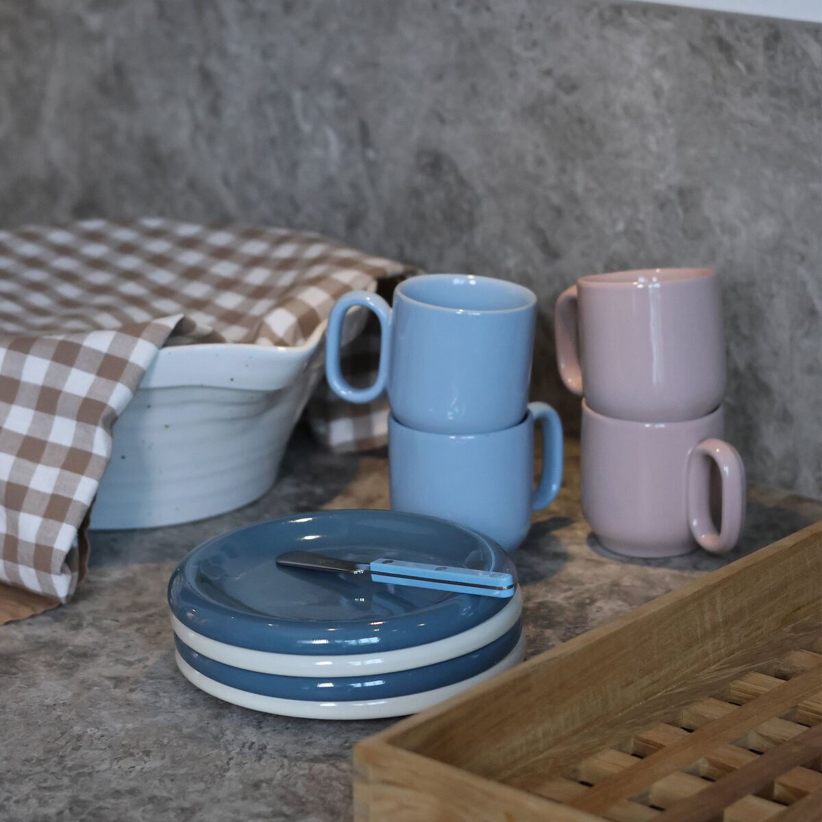 Barro tallerken Ø18, offwhite, 2-pakning