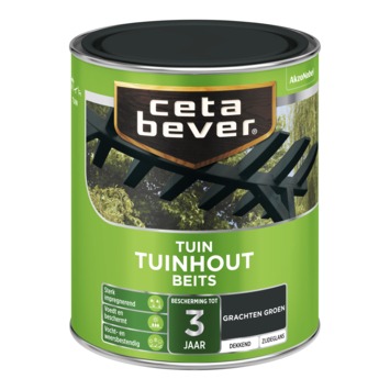 CetaBever Tuinhoutbeits dekkend grachtengroen zijdeglans 750 ml