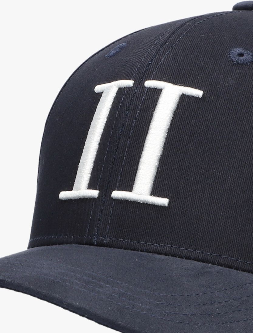donkerblauwe les deux pet baseball cap suede ii