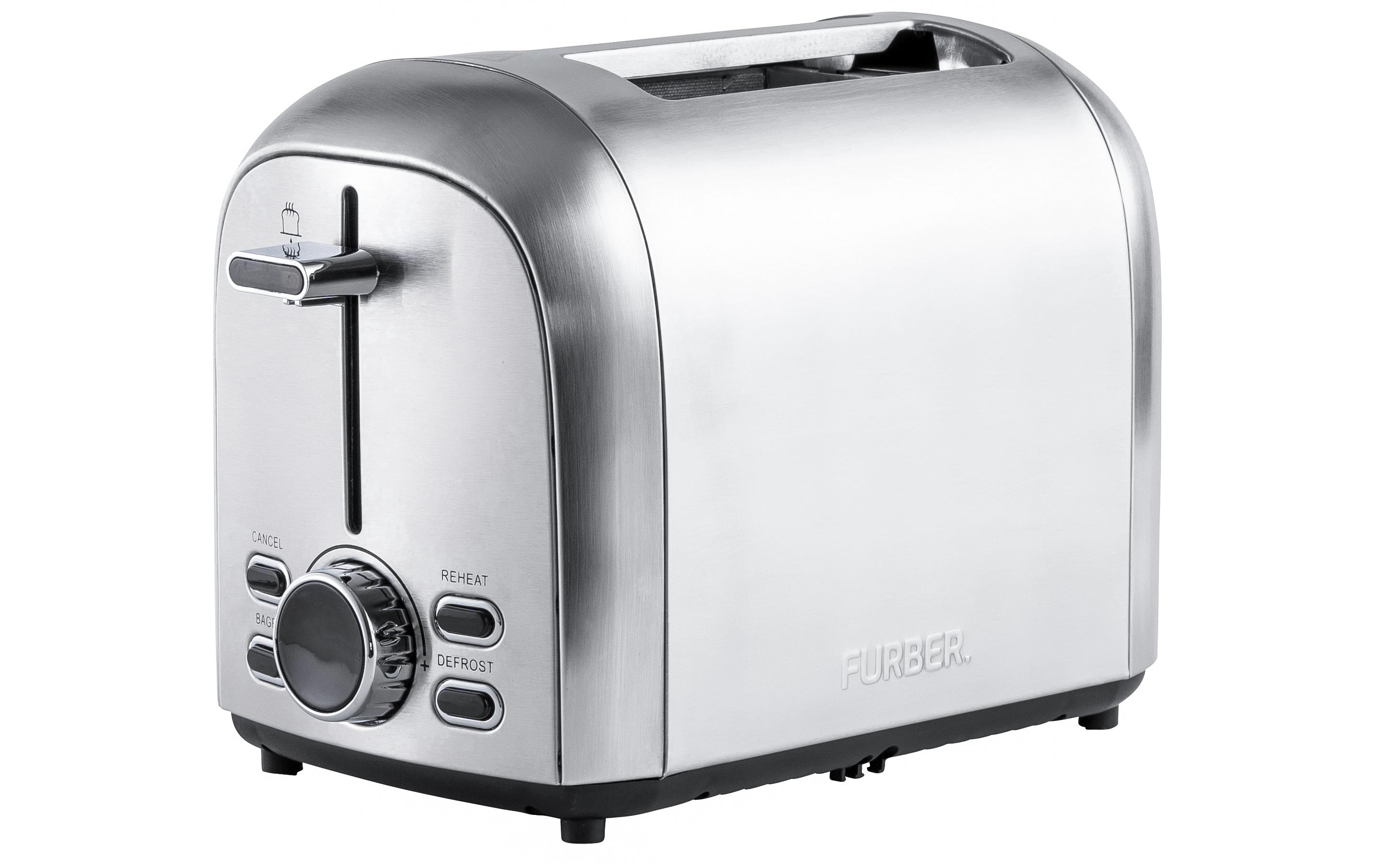 Toaster Crusty SilberToaster zum gleichzeitigen Rösten von 2 Brotscheiben