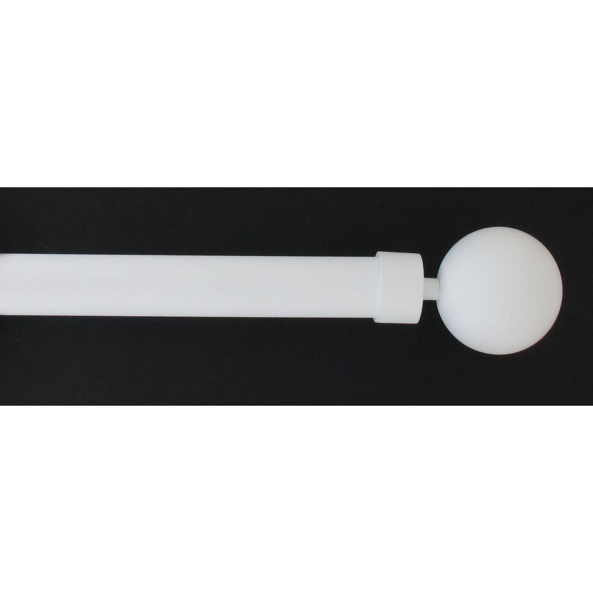 KIT EXT 210 380 CM D28 EMBOUT GAIA BLANC MAT