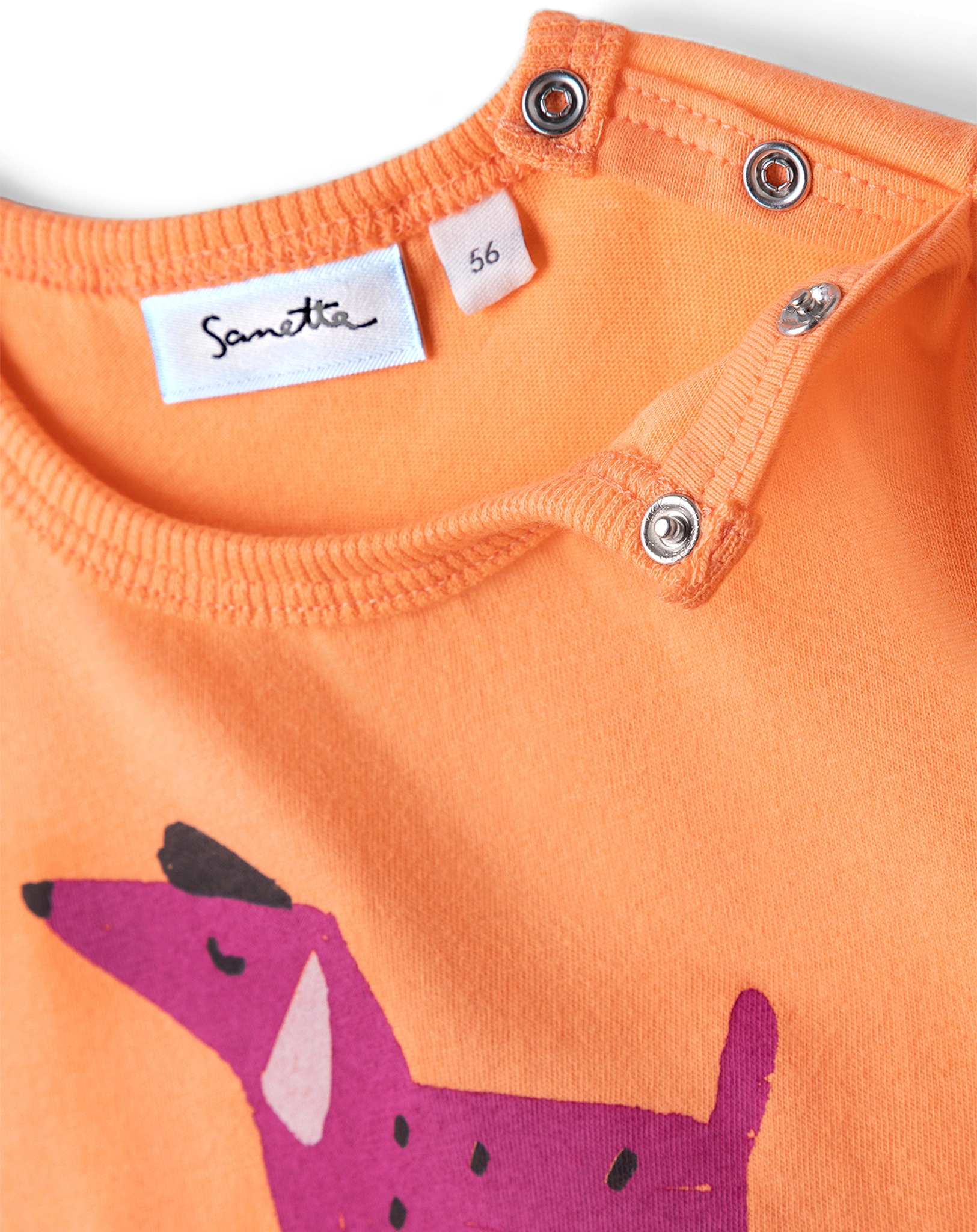 T-Shirt HAPPY DOG in orange blush
