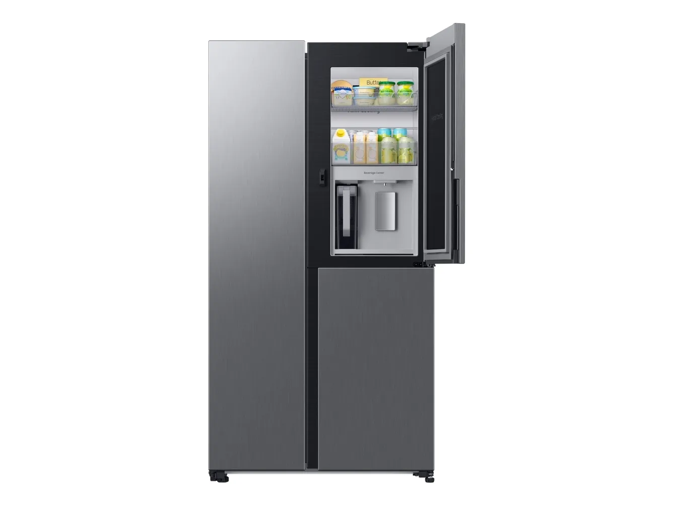 Samsung RH6ACG892DS9 - Køleskab/fryser - side-by-side - Wi-Fi - bredde: 91.2 cm - dybde: 71.6 cm - højde: 178 cm - 645 liter - Klasse D - rustfritstål look