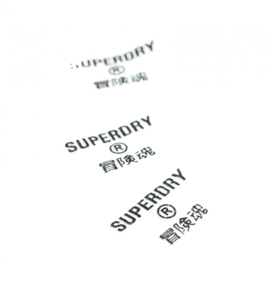 Pacote de meias esportivas Superdry de algodão orgânico branco