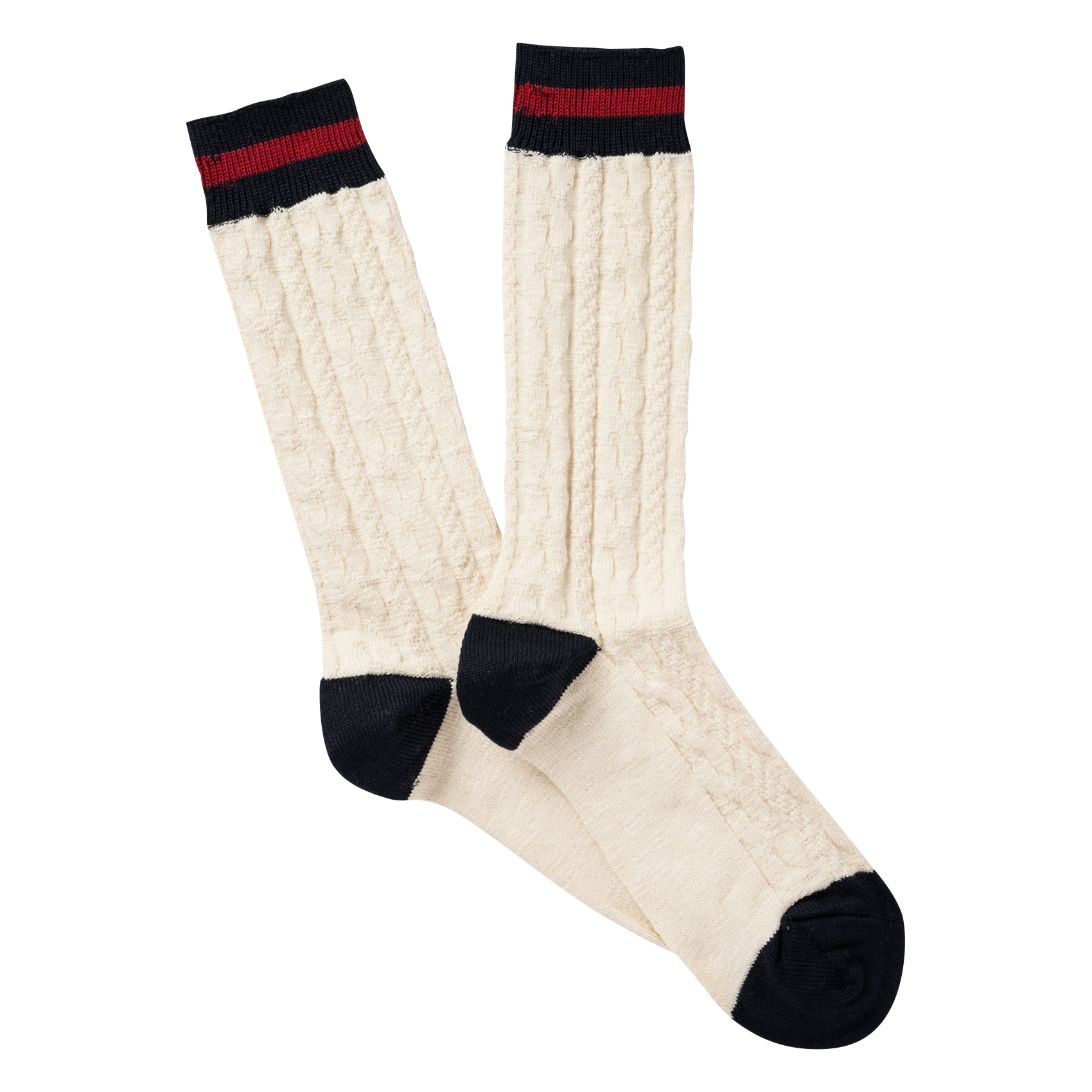 BOBBY - Chaussettes torsadées en coton mélangé | Blanc