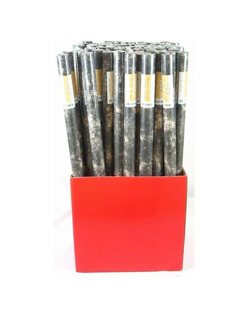 Anna's Collection Rol Grottenpapier - Decoratie - 60x200 cm Grijs Zwart