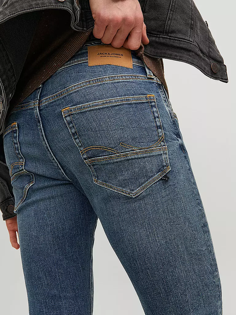 JACK & JONES Jeans Slim Fit JJIGLENN JJFOX blau