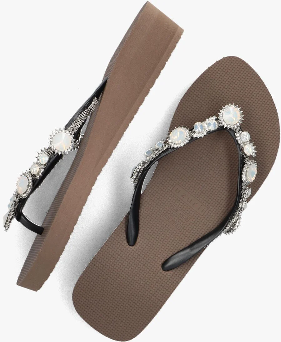 UZURII taupe uzurii teenslippers pearl marylin