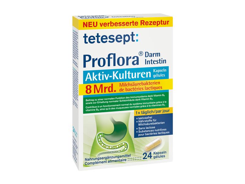 tetesept ProFlora Darm Aktiv 24 Kapseln Nahrungsergänzungsmittel für den Darm