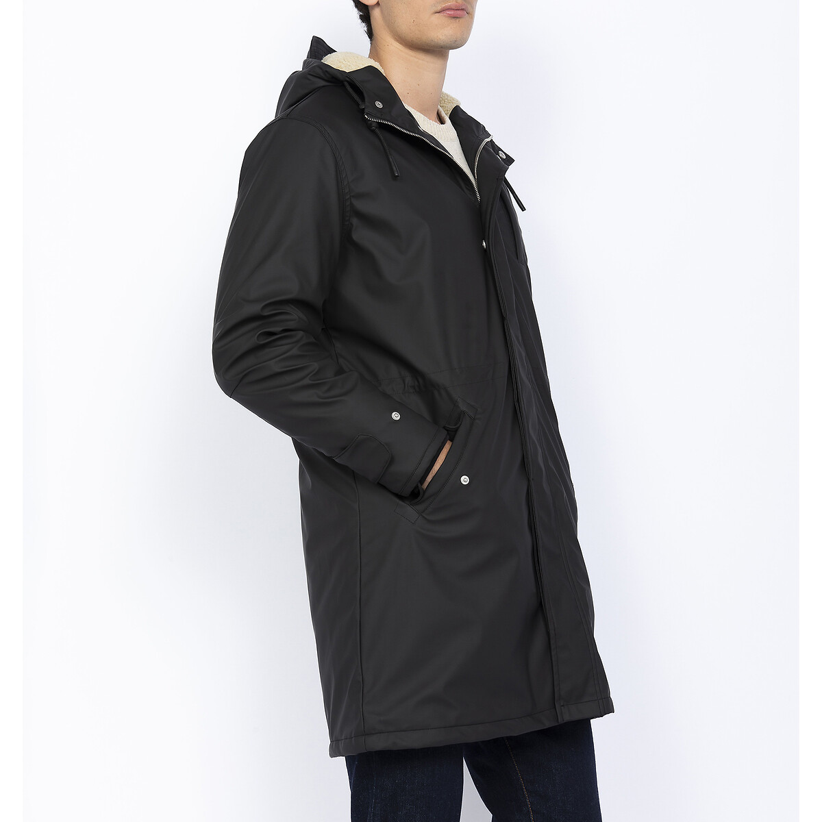 SCHOTT<br>Parka em tecido com revestimento de borracha Harvey