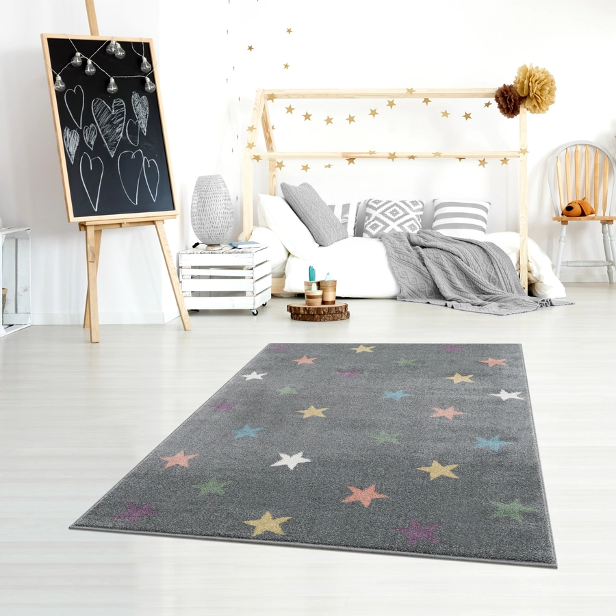 LIVONE Kinderteppich Happy Rugs Fame silbergraumulti