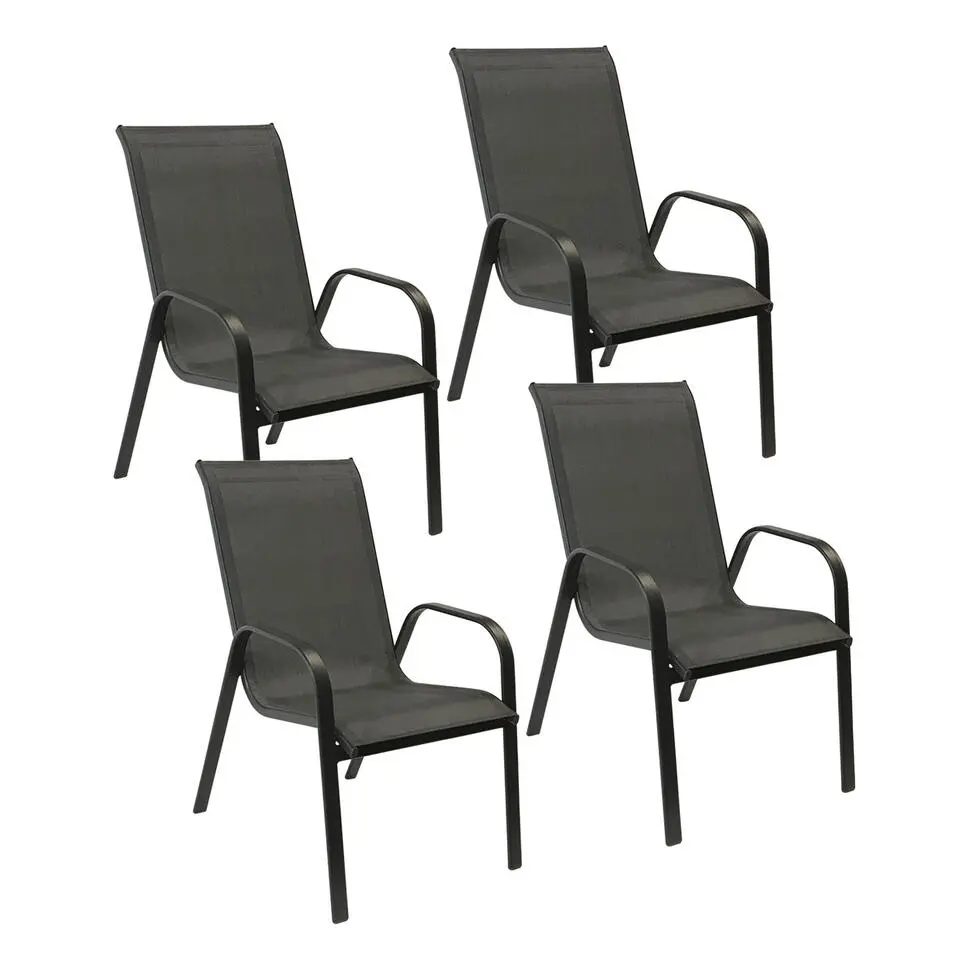 Happy Garden Stoel MARBELLA - Grijs - Aluminium