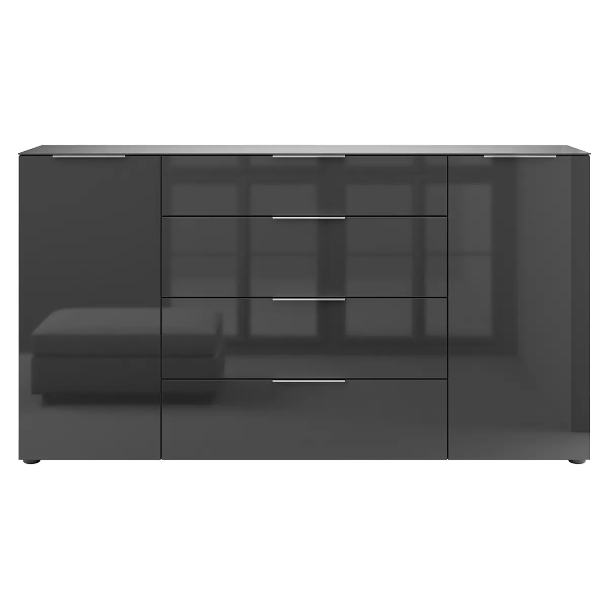 Kommode 2T4S Style Schwarz