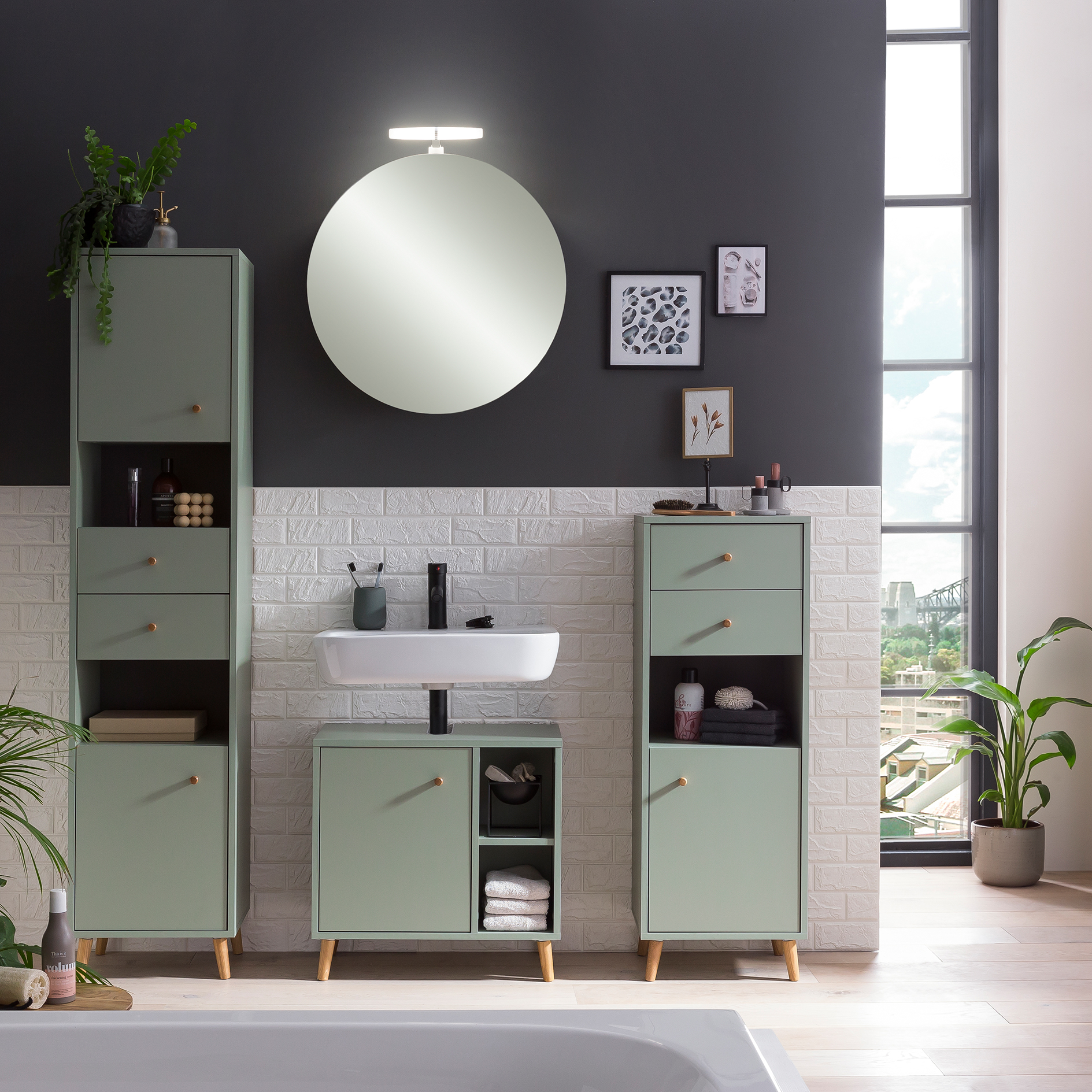 Highboard - pistazie - 113 cm