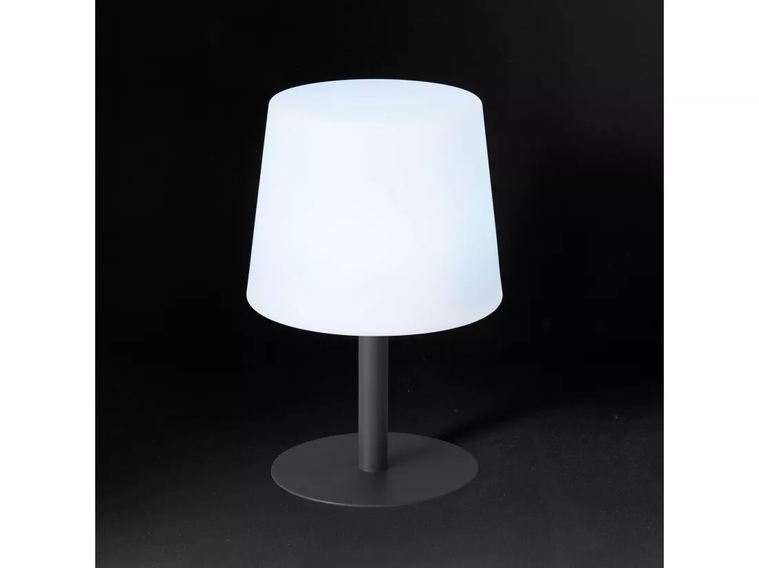 Mini lampe acier anthracite