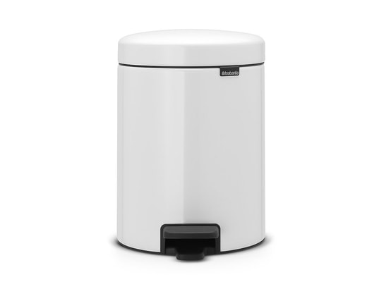 BRABANTIA - Poubelle à pédale 5l blanc - 112065