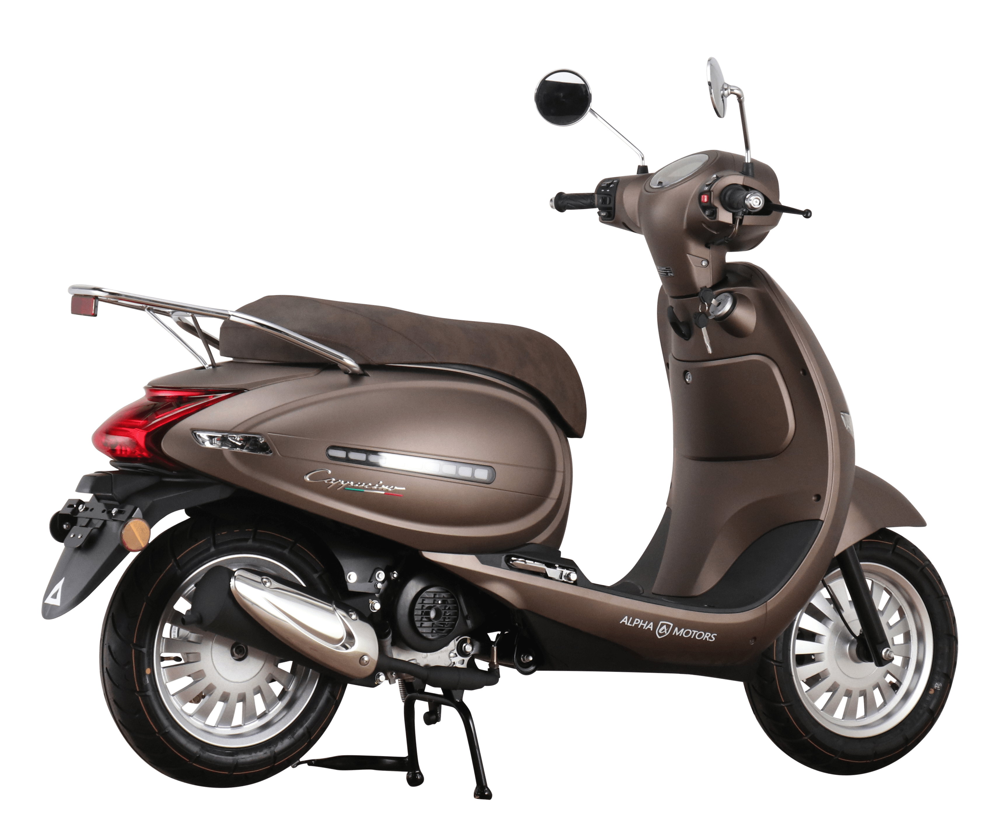 Alpha Motors Motorroller Cappucino 50 ccm 45 kmh EURO 5 mattbraun
