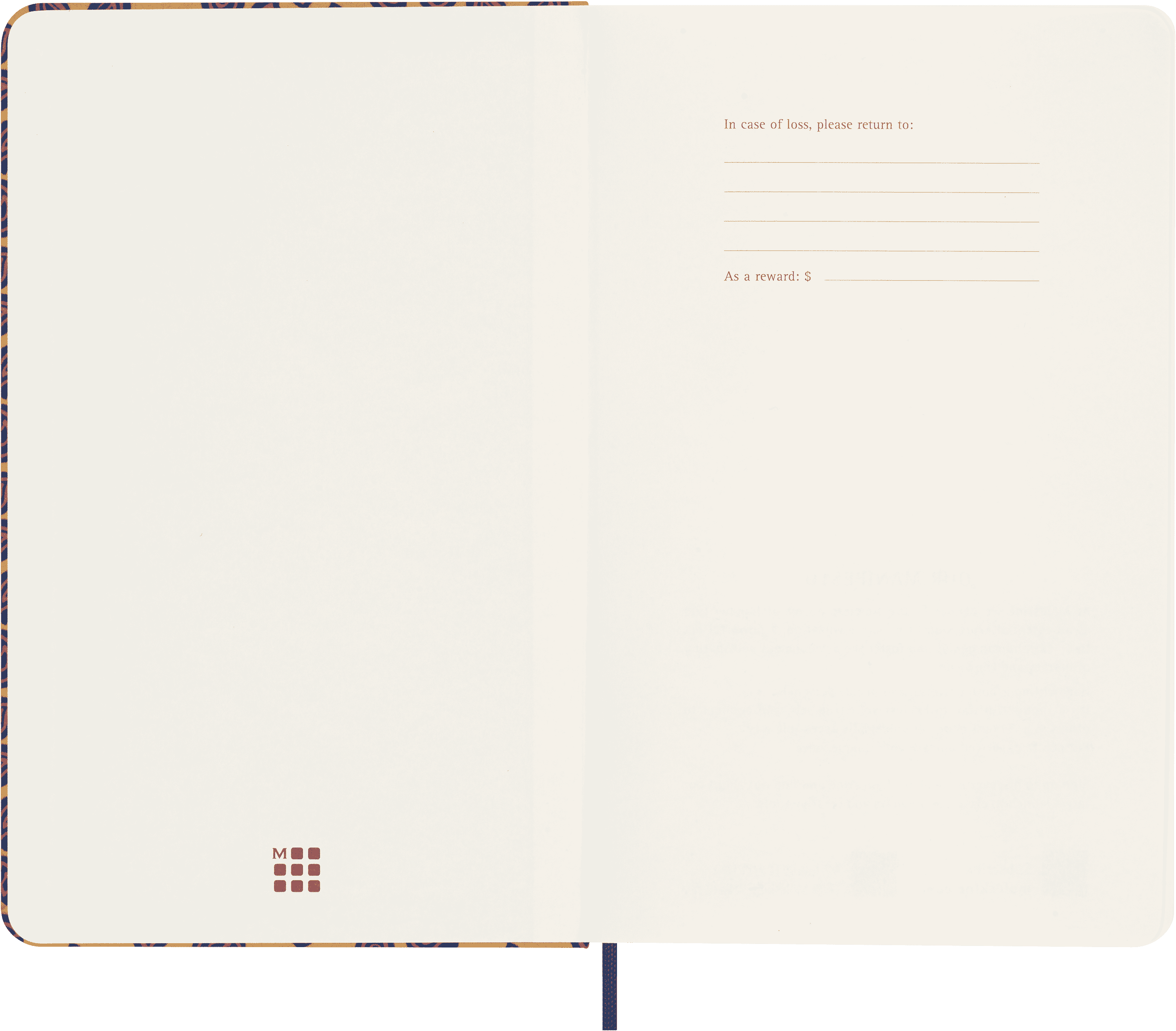 Silk Notebook Large, ruled, hard cover, with gift box