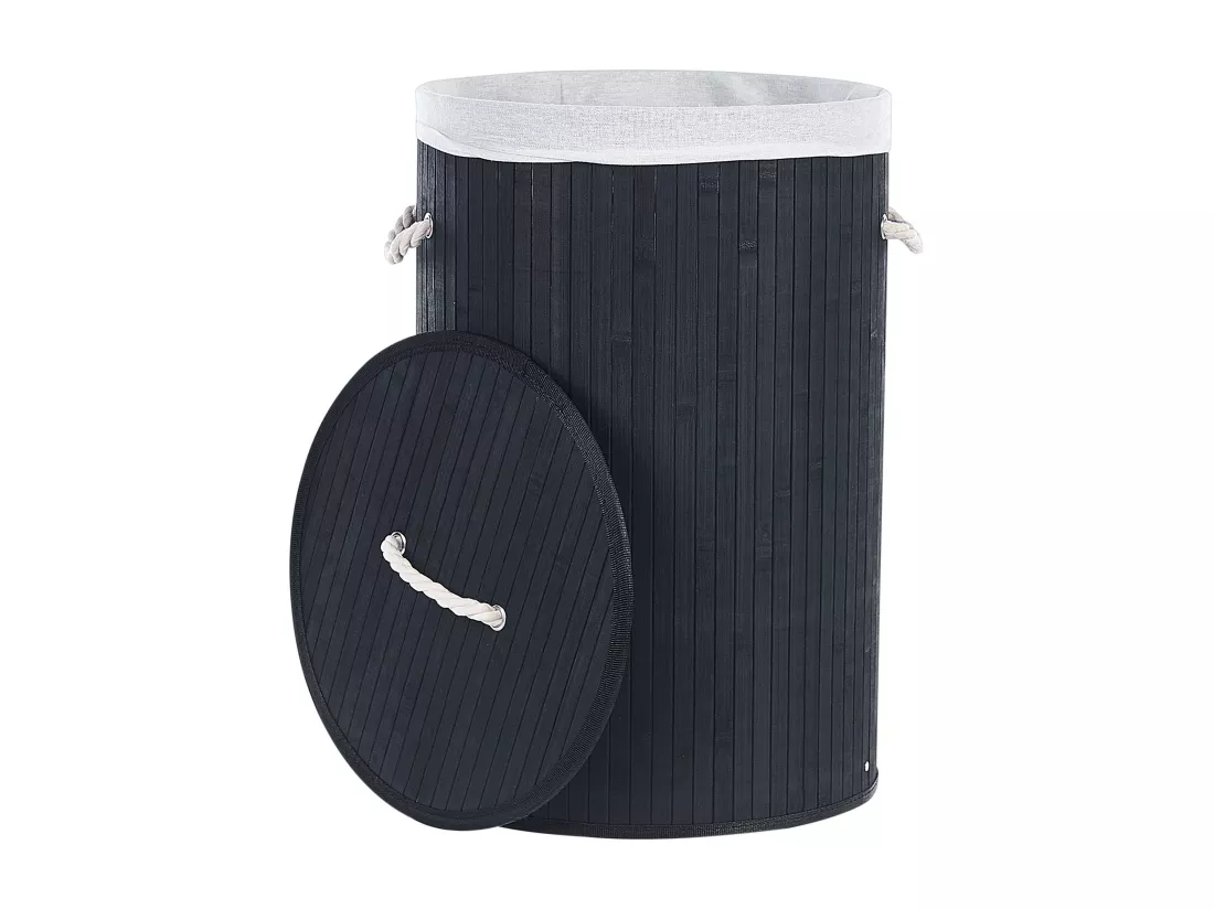 Panier en bamboo noir 60 cm SANNAR