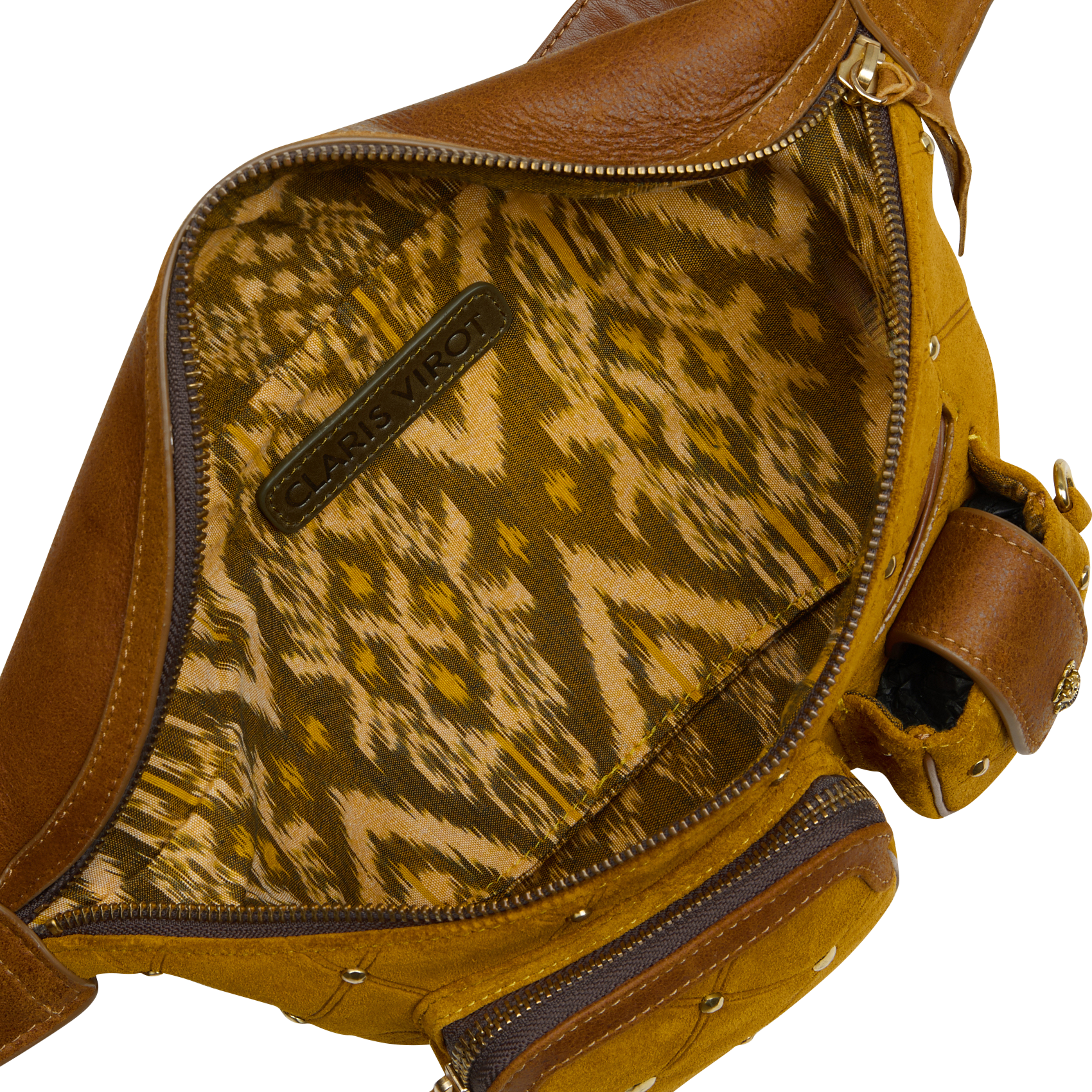 ROMEO - Sac bandoulière en cuir velours | Beige