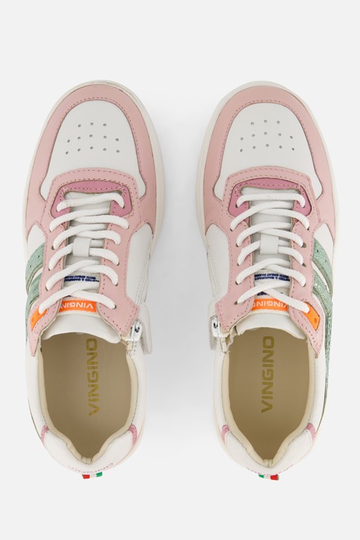 Vingino Court Lifestyle Sneakers wit Leer
