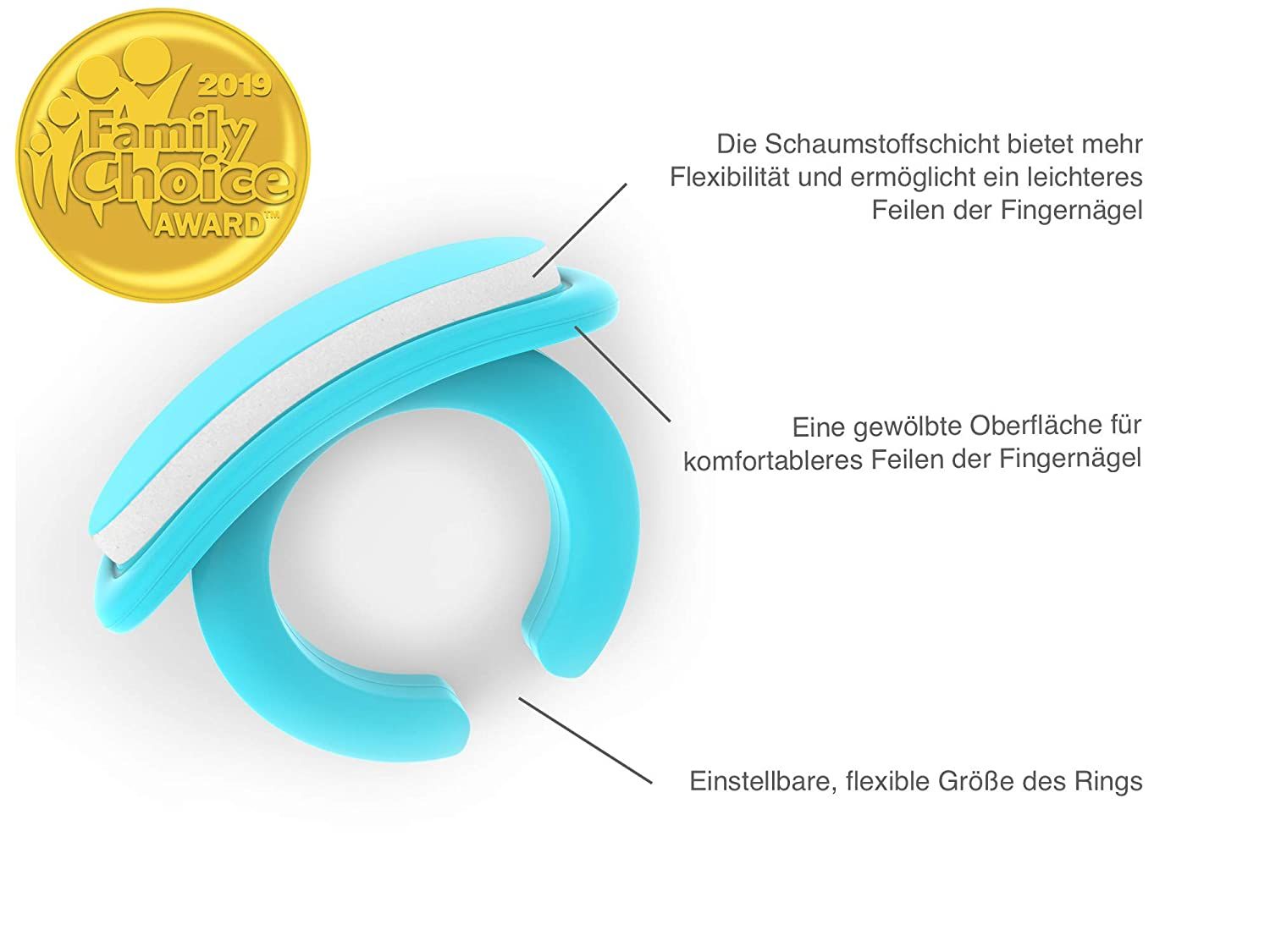 bebon Nagelpflege für Babys | Praktisches Babypflege-Set für Neugeborene ab 0 Monate
