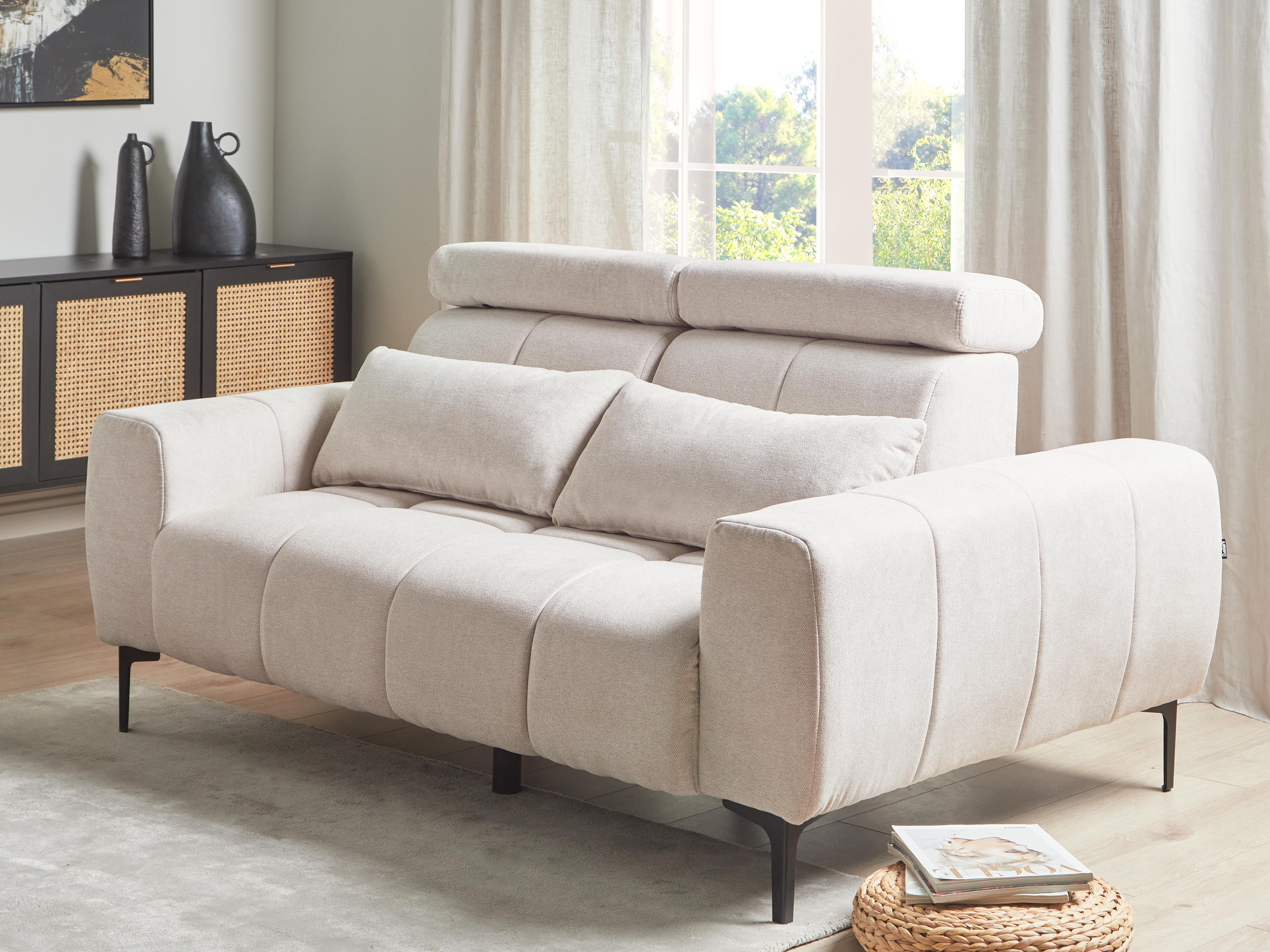 Bank 2-zits VEGAMO Stof Beige