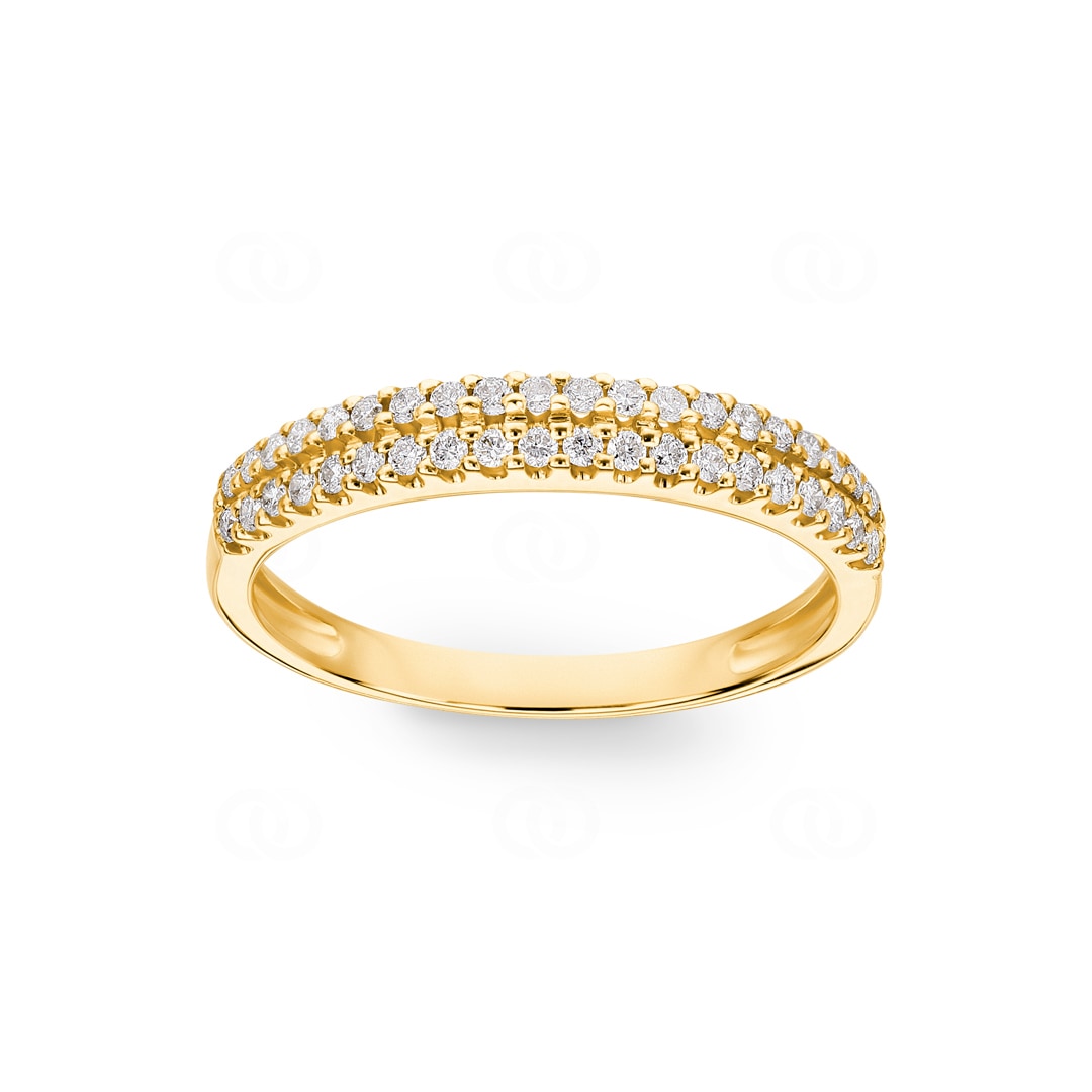 0.27 Karat Diamantring 750/18 K Gelbgold