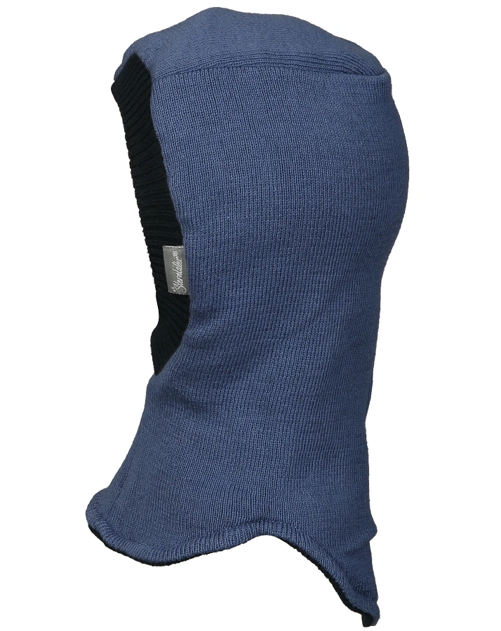 Wende-Schlupfmütze BASIC in blau