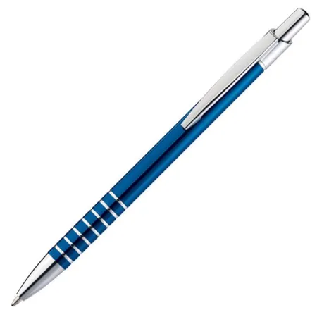 Easy Gifts Kugelschreiber aus Metall, blau, 10 Stück