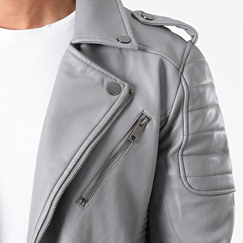 Veste Biker Gris