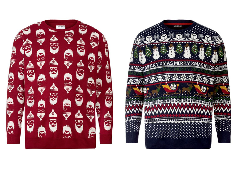 Gebreide herenpullover Kerstmis