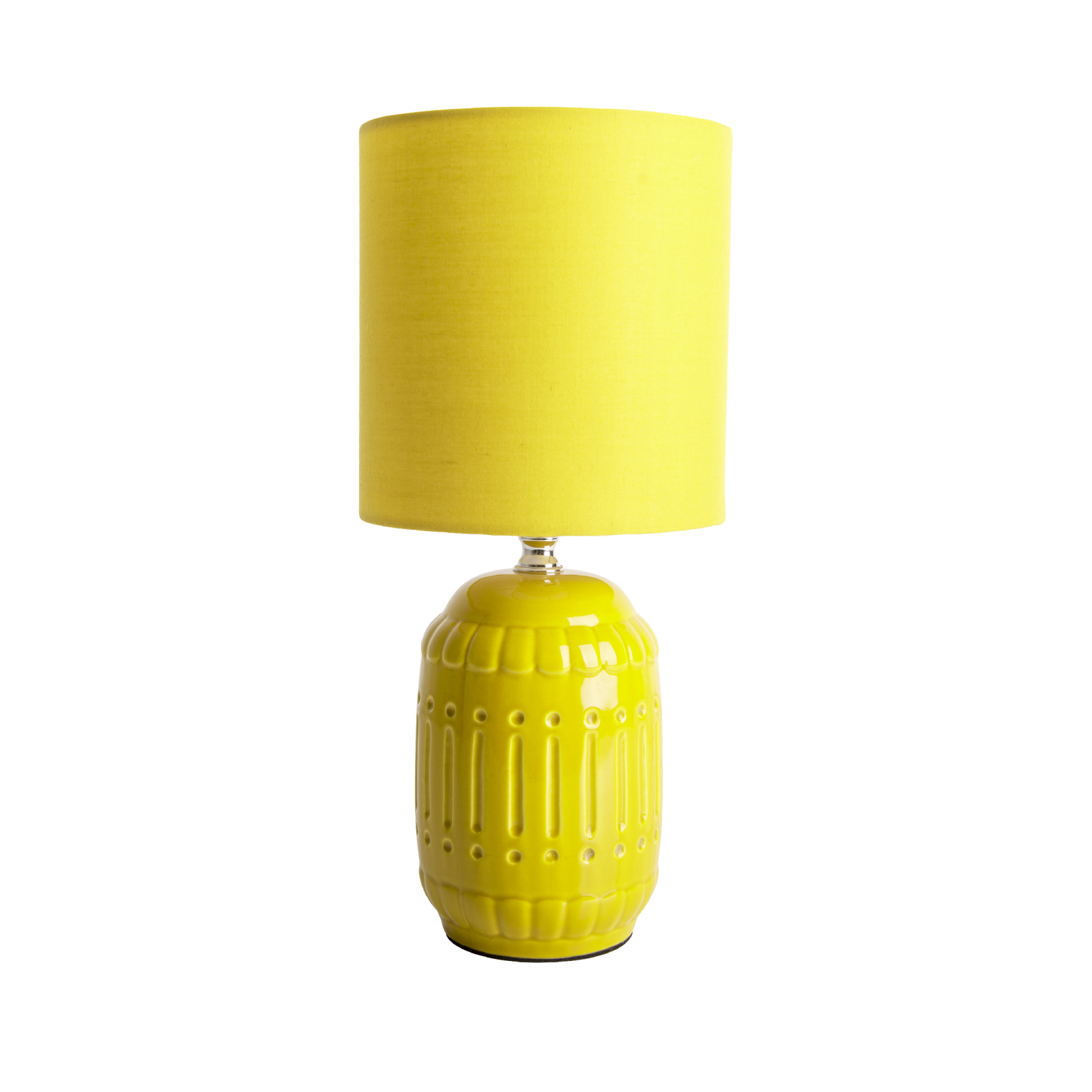 Keramik Tischleuchte ERIDA - gelb - 30 cm hoch