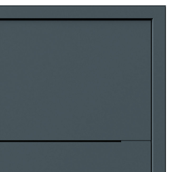 Porte d'entrée FORTIA alu Leme gris RAL 7021 96 x h.218 cm poussant gauche