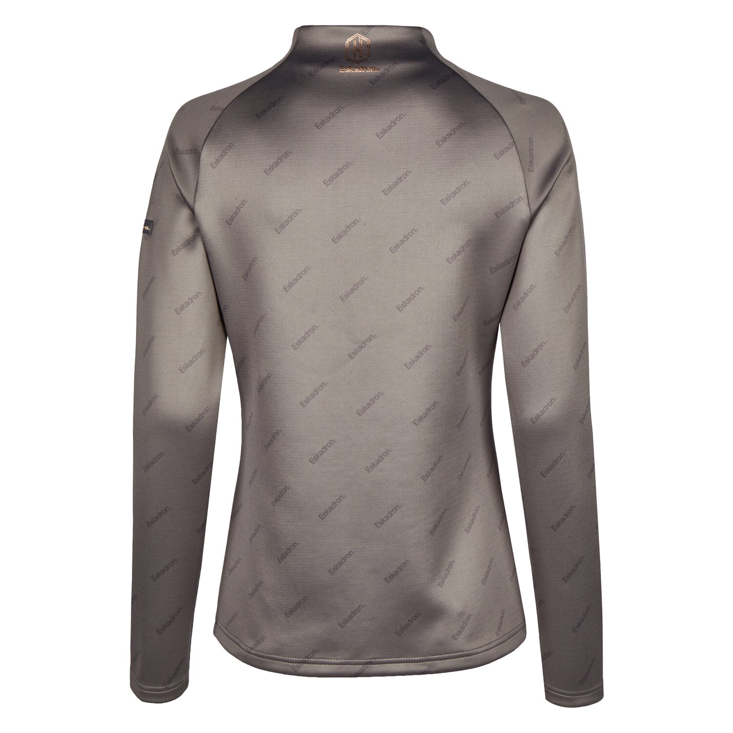 ESKADRON Heritage Langarmshirt Half-Zip  - earl grey