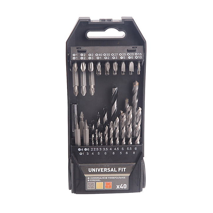 Coffret assortiment forets et embouts perçage vissage Universal (40pcs)