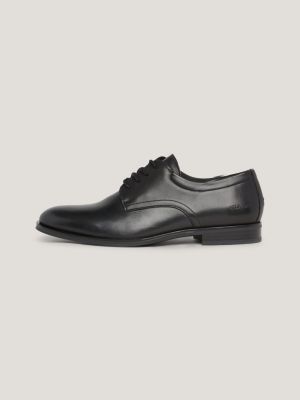 Sapatos Derby de couro com logotipo