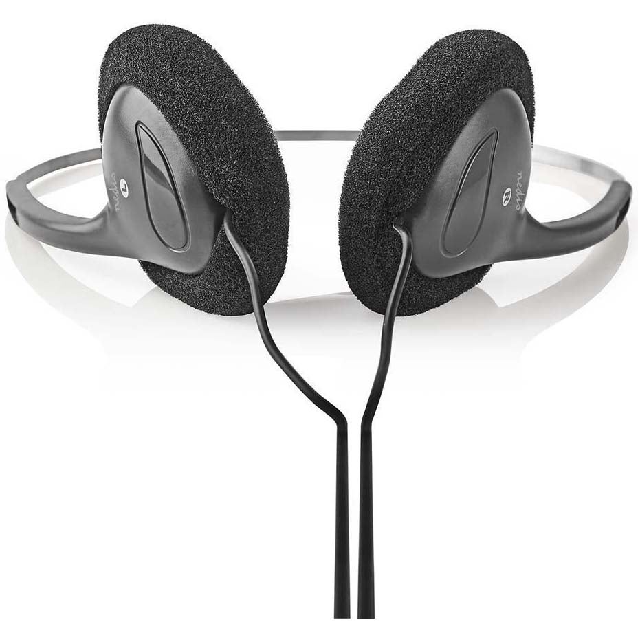 Nedis HPWD1101BK lichtgewicht on-ear koptelefoon zwart 3.5 mm