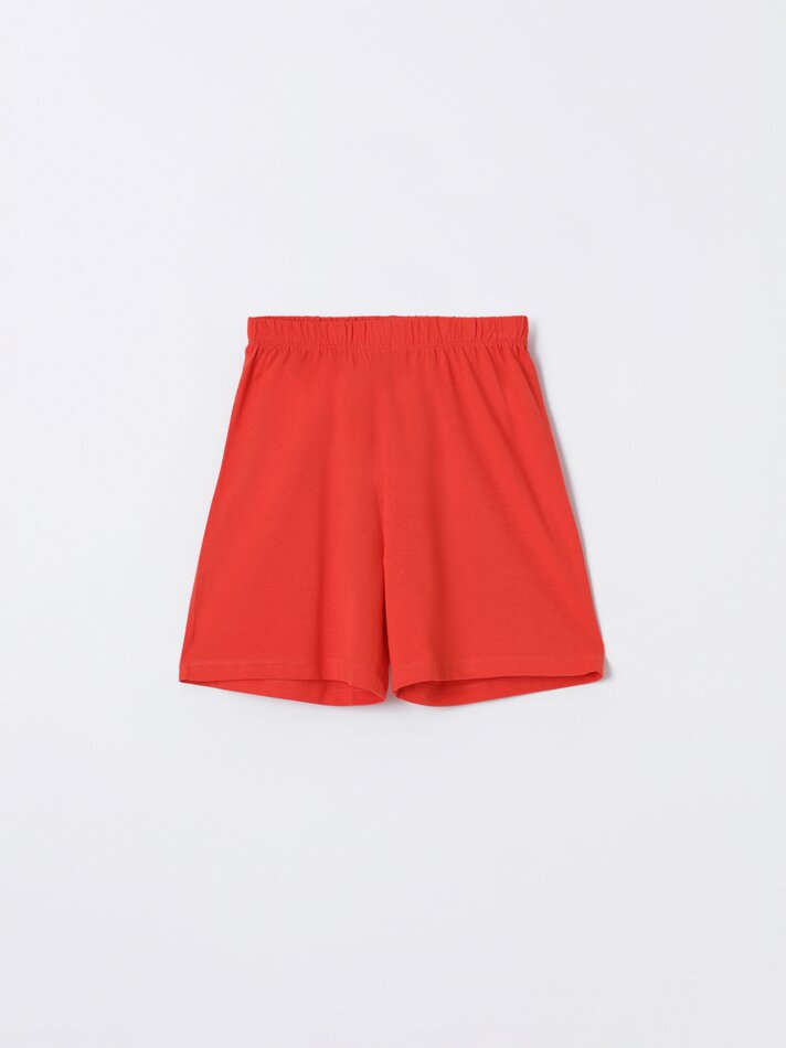 Conjunto com 2 pijamas de alcinha estampados - Vermelho