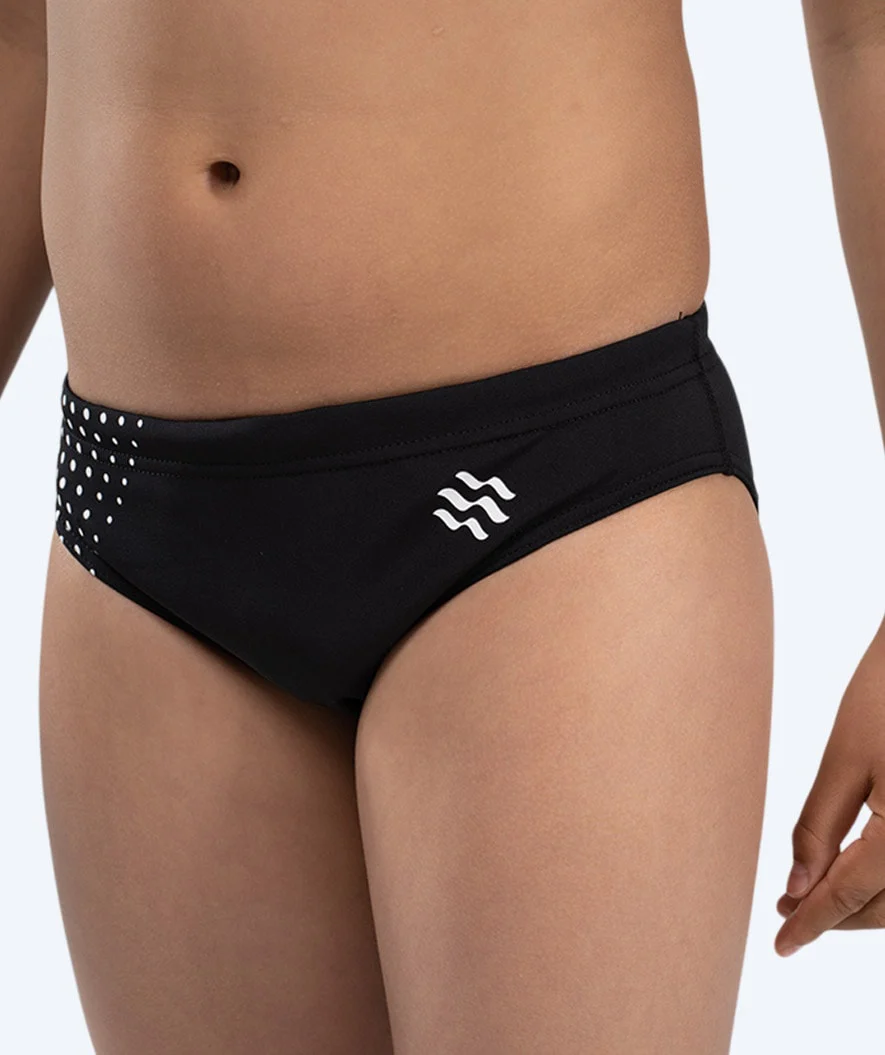 Watery trekantede badebukser til drenge - Budgie Eco - Black Sporty