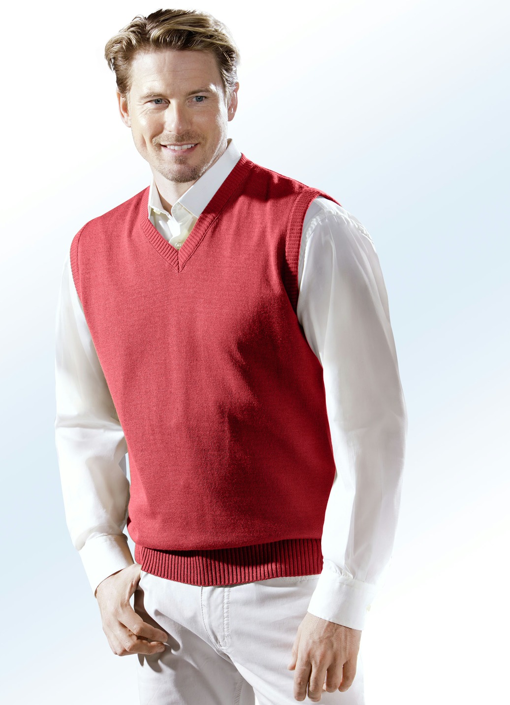 Pullunder mit V-Ausschnitt in 4 Farben