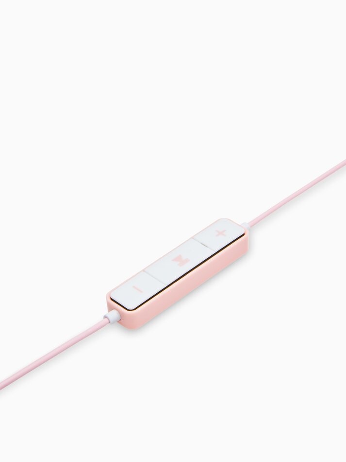 Fones de ouvido Bluetooth com microfone e controle de reprodução - Rosa