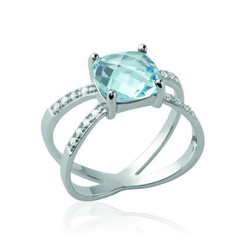 Bague Femme - Argent 925 - Oxyde de zirconium