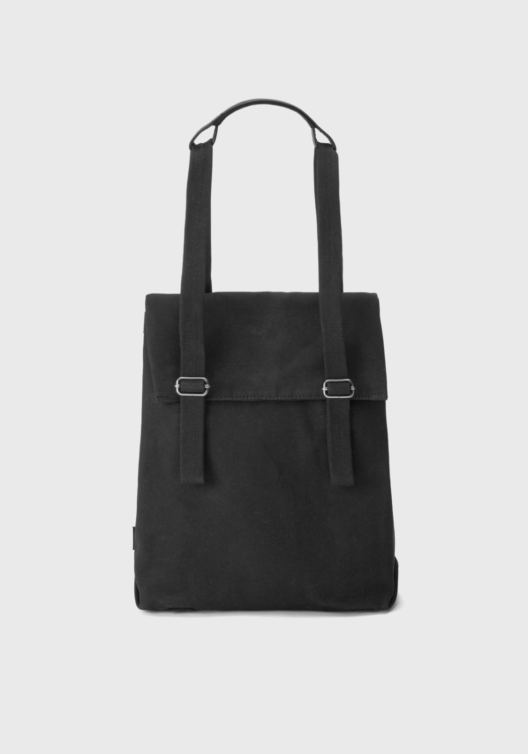 Qwstion Bananatex Flap Tote Small All Black