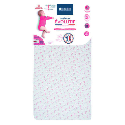 Matelas évolutif déhoussable 60x120 cm Candide - CANDIDE